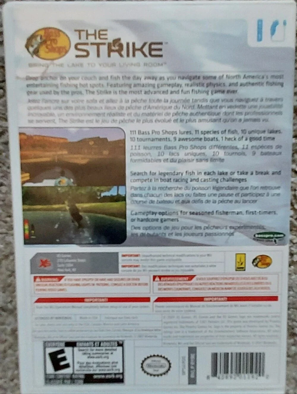 Bass Pro Shops The Strike Nintendo Wii  Complete Manual Tested Fishing Game
